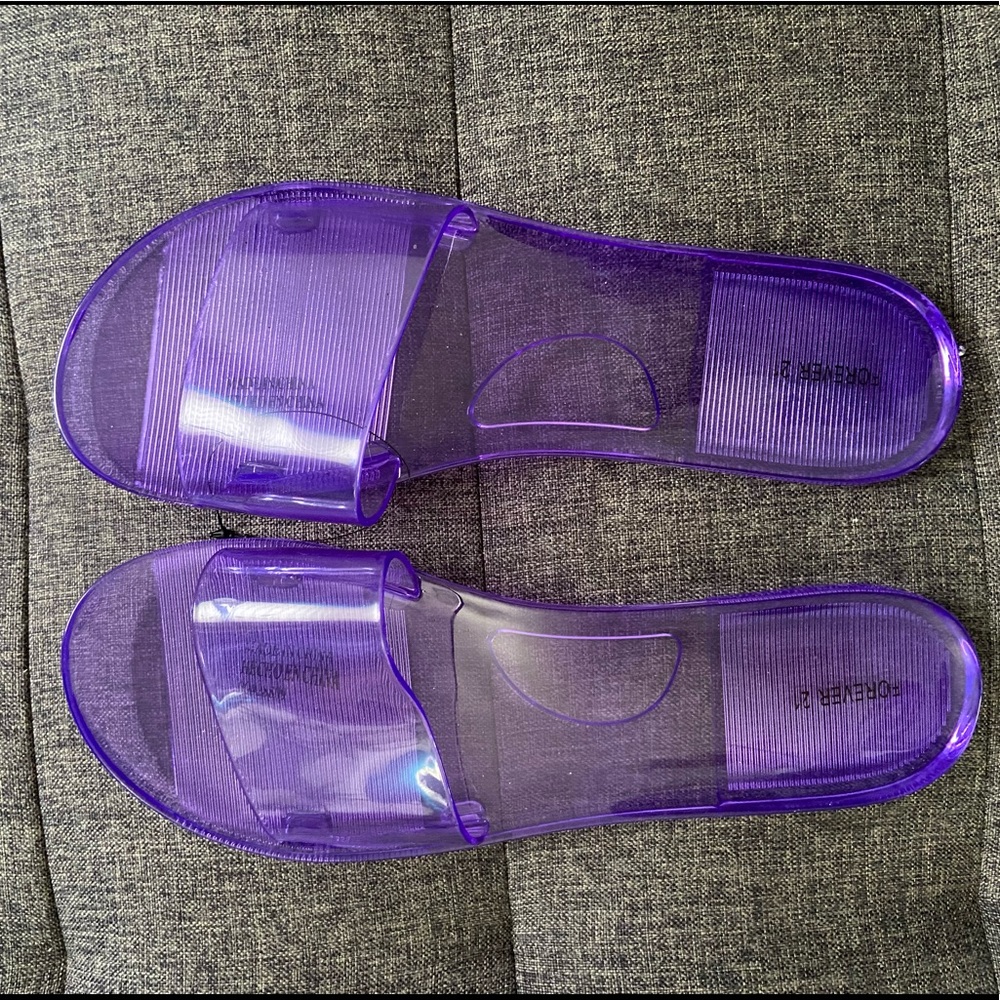 Jelly slides, Purple, Size 10